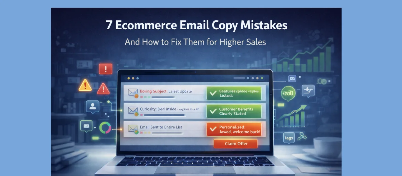 ecommerce email copy mistakes