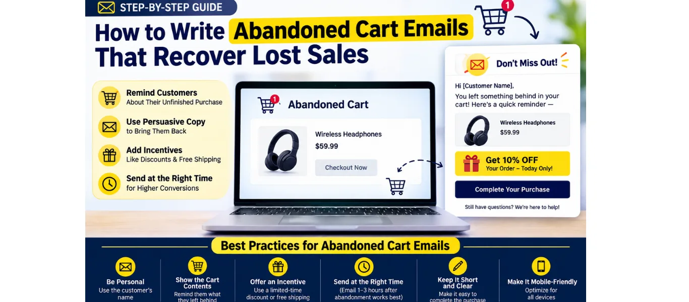 How to Write Abandoned Cart Emails That Recover Lost Sales